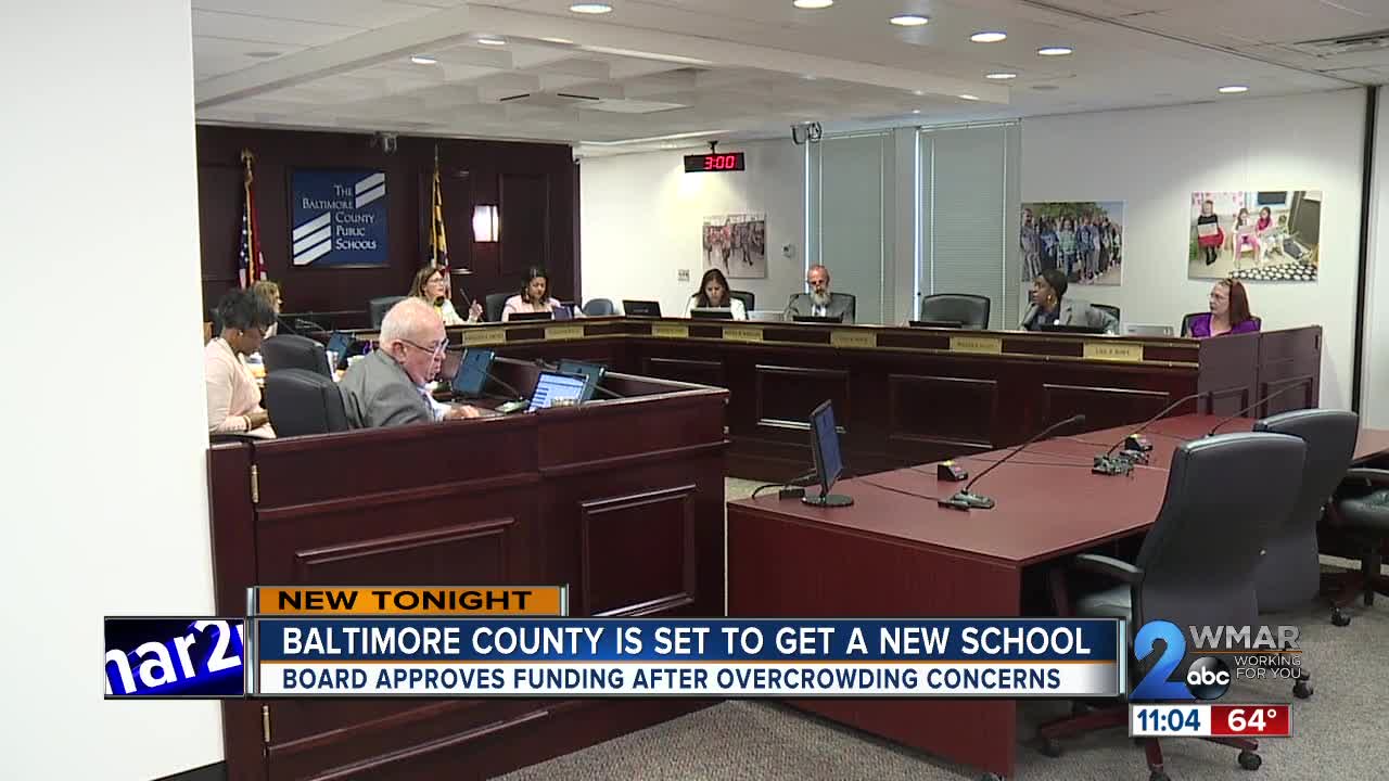 Baltimore County School Board wants new school to help with overcrowding