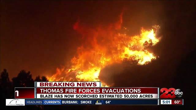 Ventura neighborhoods being destroyed due to Thomas Fire