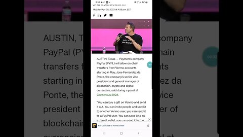 PayPal to Enable On-Chain Transfers From Venmo Accounts, Including to On-Chain Wallets