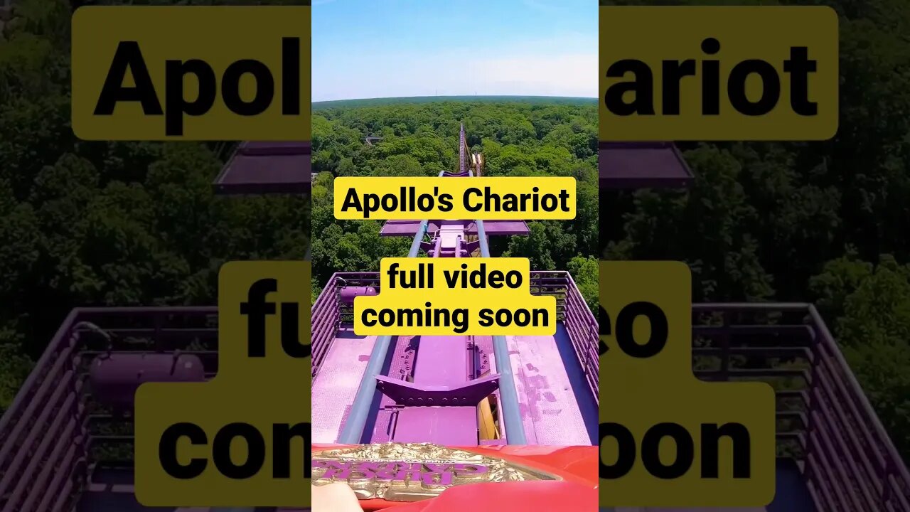 4K Apollo's Chariot Roller Coaster Busch Gardens Williamsburg VA