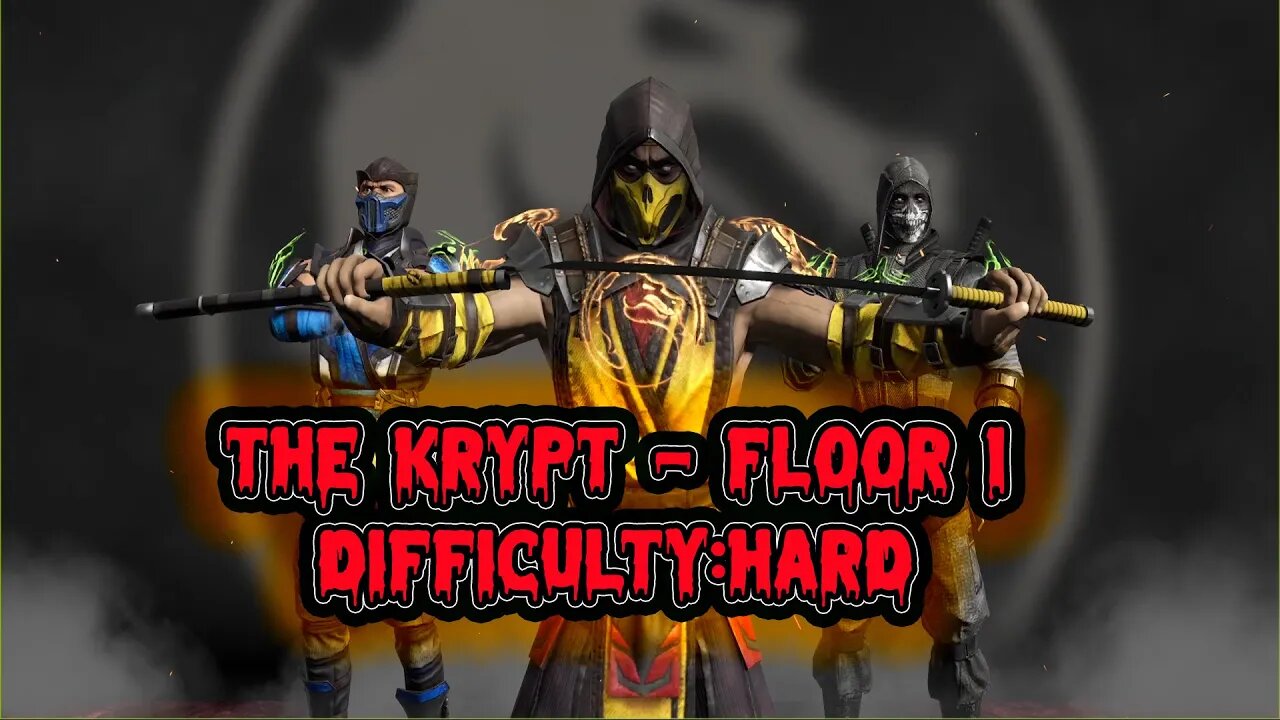 MK Mobile - The Krypt - Difficulty: Hard - Floor 1 GAMEPLAY