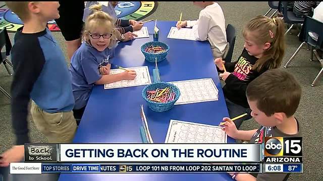 Getting back in the school routine