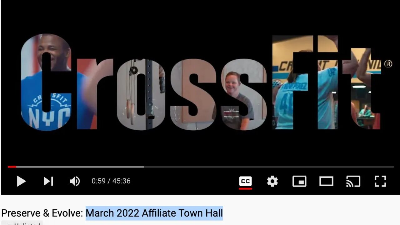 CrossFit March 2022 Affiliate Town Hall - with affiliate owners Craig Howard & Matt Souza