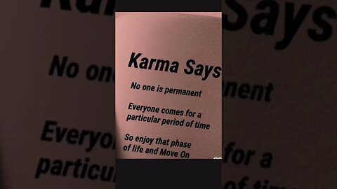 Karma says #youtube #motivation #shorts #love