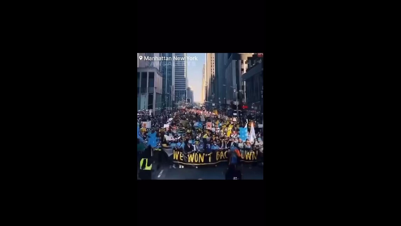 Thousands in NYC are marching and protesting of Donald Trump’s election to 47th President!