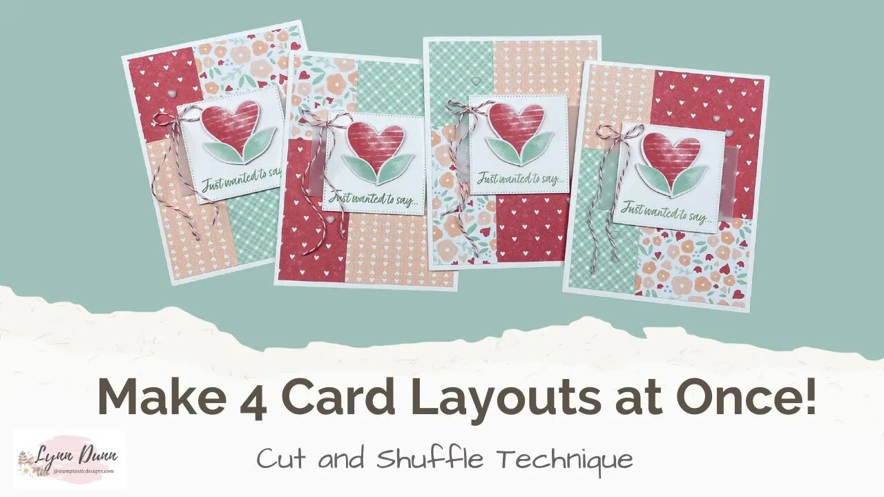 Cut and Shuffle Technique featuring the Stampin' Up! Country Floral Lane Suite