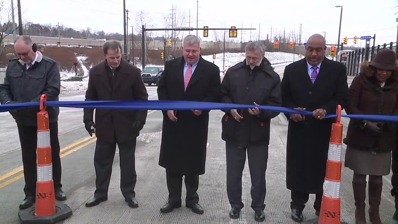 City officials cut ribbon on 'Opportunity Corridor Section 2' near E.105th St.