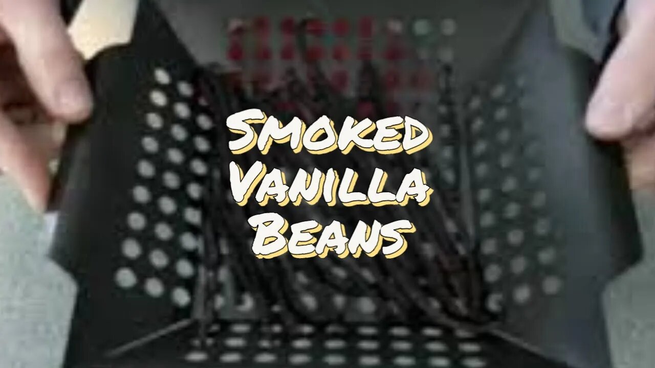 Smoked Vanilla Beans...Franklin BBQ Offset Smoker #bbq #offset #smoker #vanilla