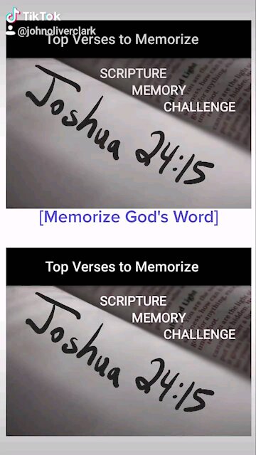 Top Verses To Memorize, Joshua 24:15b