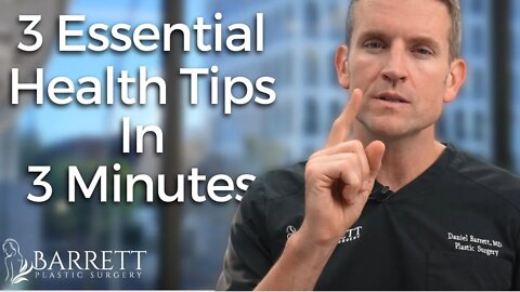 3 Essential Healthy Lifestyle Tips In 3 Minutes!