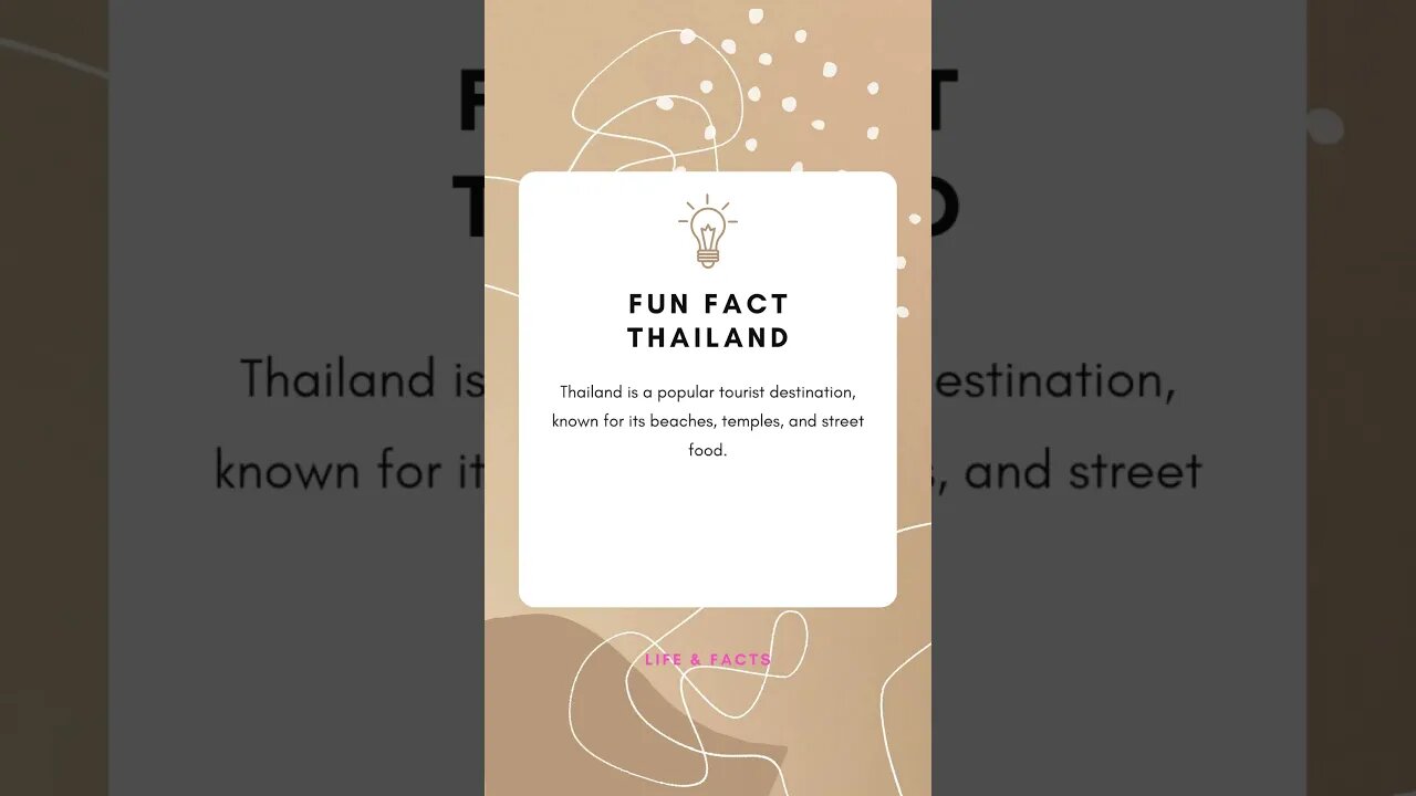 Fun Facts Thailand