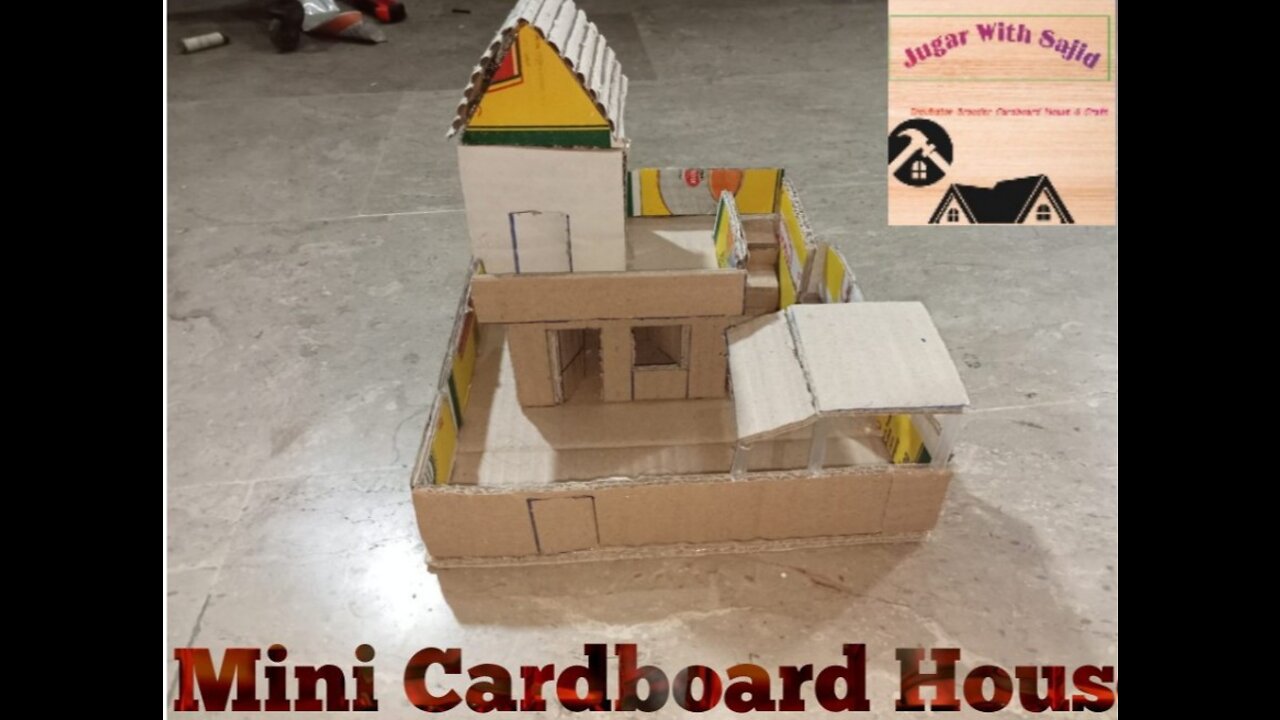 Mini cardboard house!