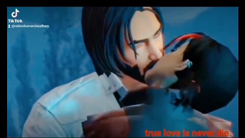 Romantic love story animated
