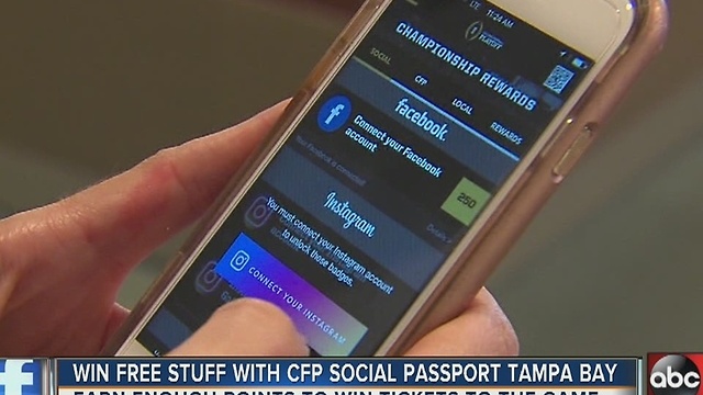 Win free stuff with CFP Social Passport Tampa Bay