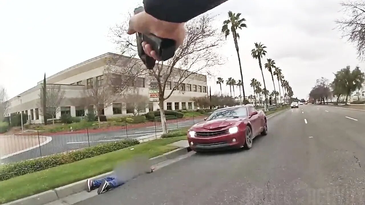 Fresno Officer Gets Shot in The Vest During Shootout With Armed Suspect