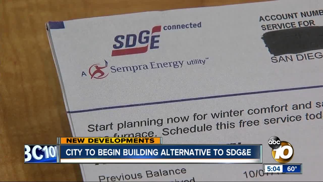 City to begin building alternative to SDG&E