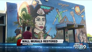 Murals from 1970's revamped