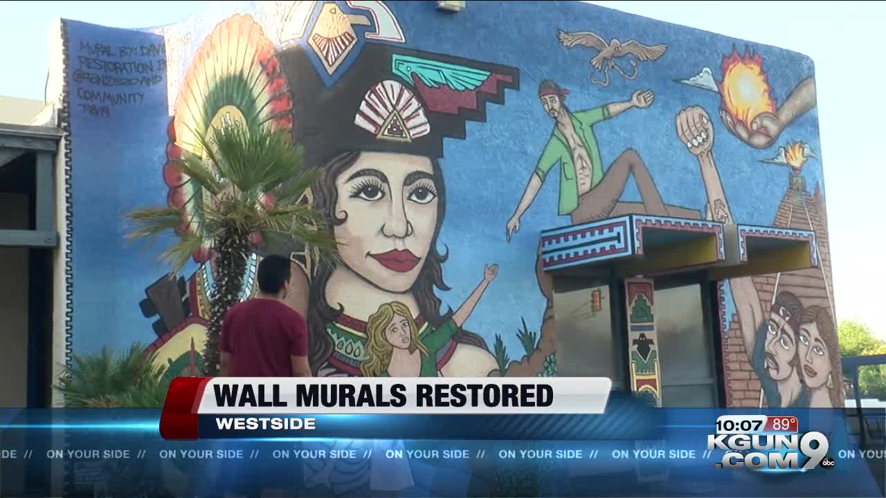 Murals from 1970's revamped