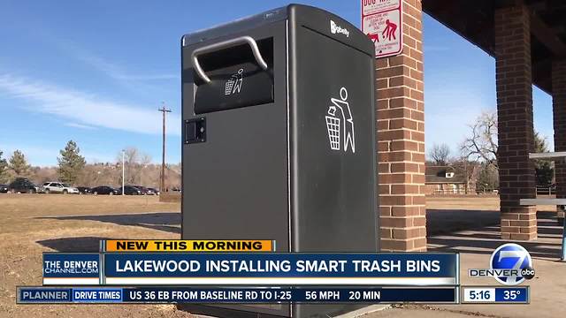 Lakewood gets new, smart trash bins