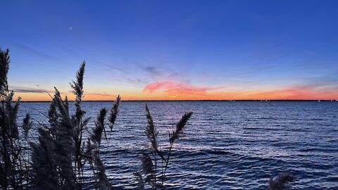 Stunning Winter Sunset Over Barnegat Bay, Jersey Shore | 4K | NJ