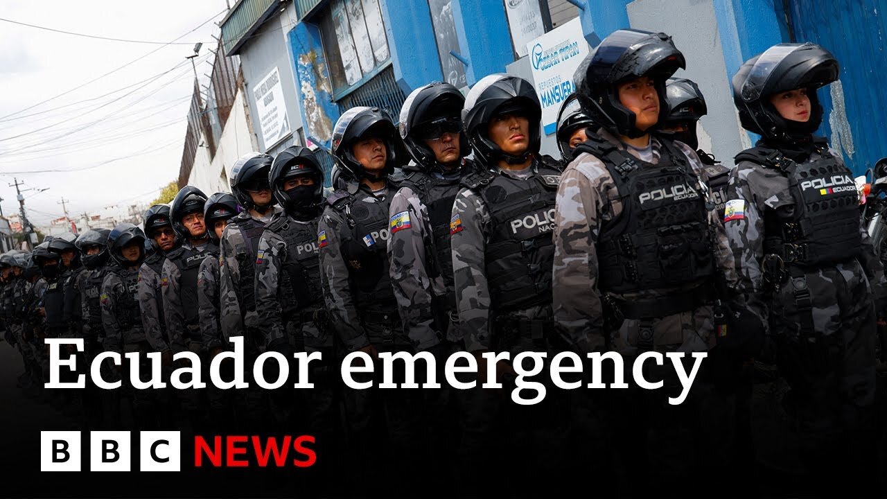 Ecuador: State of emergency declared after notorious drug gang boss escapes from prison | BBC News