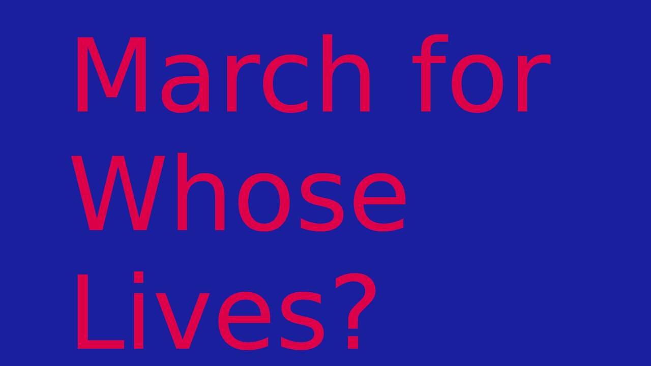 March for Our Lives – really?