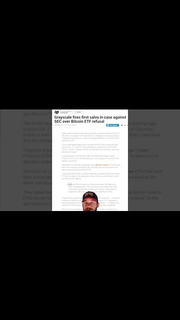 Largest Bitcoin Trust Sues SEC Over Spot ETF!!! 😲 #shorts