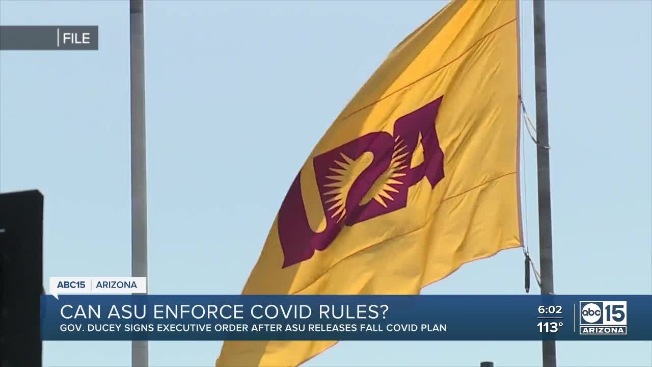 Can ASU enforce COVID rules?