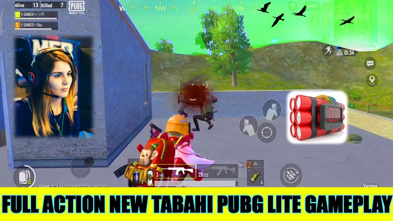 new tabahi pubg lite gameplay || s12k vs pro players full action || danger x gaming