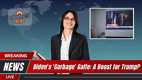 Biden's 'Garbage' Gaffe: A Boost for Trump? #BidenControversy
