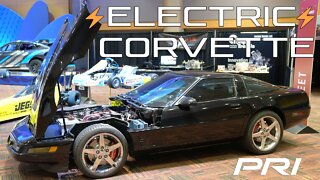 1996 C4 Corvette EV Conversion Using Tesla Batteries at PRI 2021