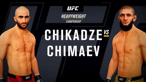 EA Sports UFC 4 Gameplay Khamzat Chimaev vs Giga Chikadze