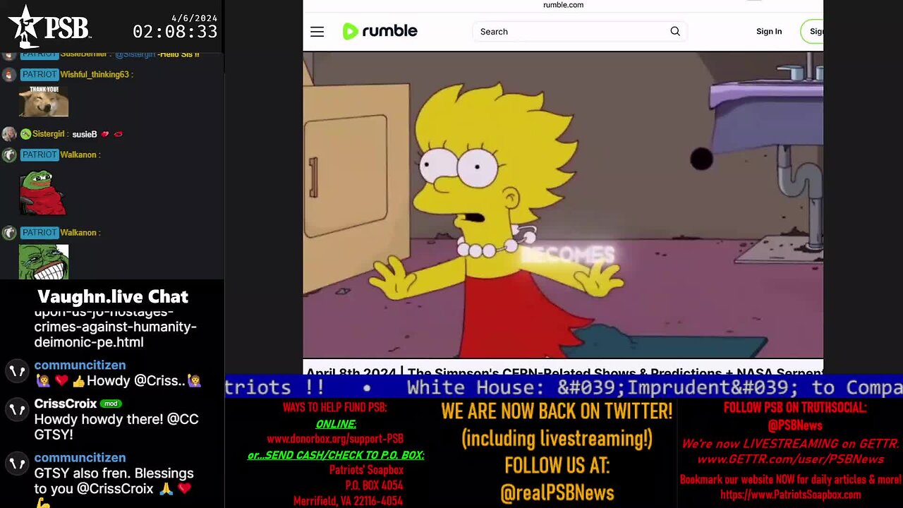 2024-04-06 02:00 EDT - Overnight With Sistergirl & AOC