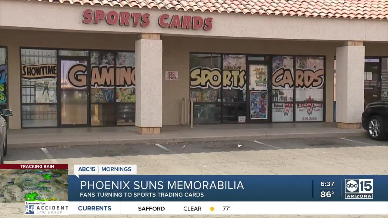 Tempe trading card store seeing Phoenix Suns fever as fans search for memorabilia