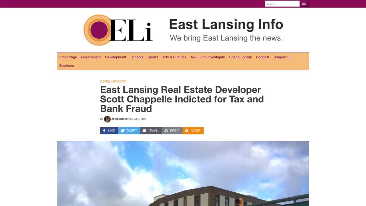 In June of 2020, a federal grand jury indicted Chappelle for tax evasion and bank fraud and Dreger published an article on ELi and an essay on Public Information. Those articles are the basis of Chapelle's complaint.