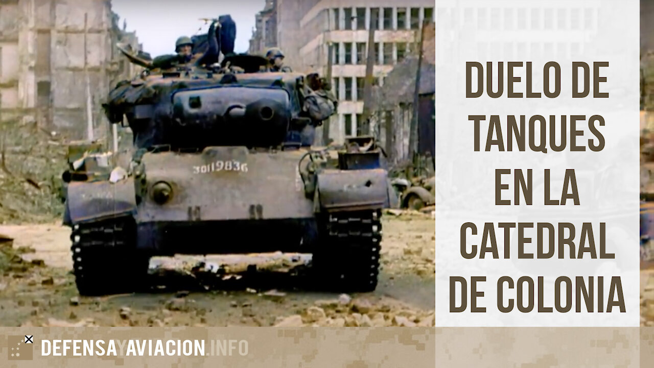 Duelo de tanques en la Catedral de Colonia