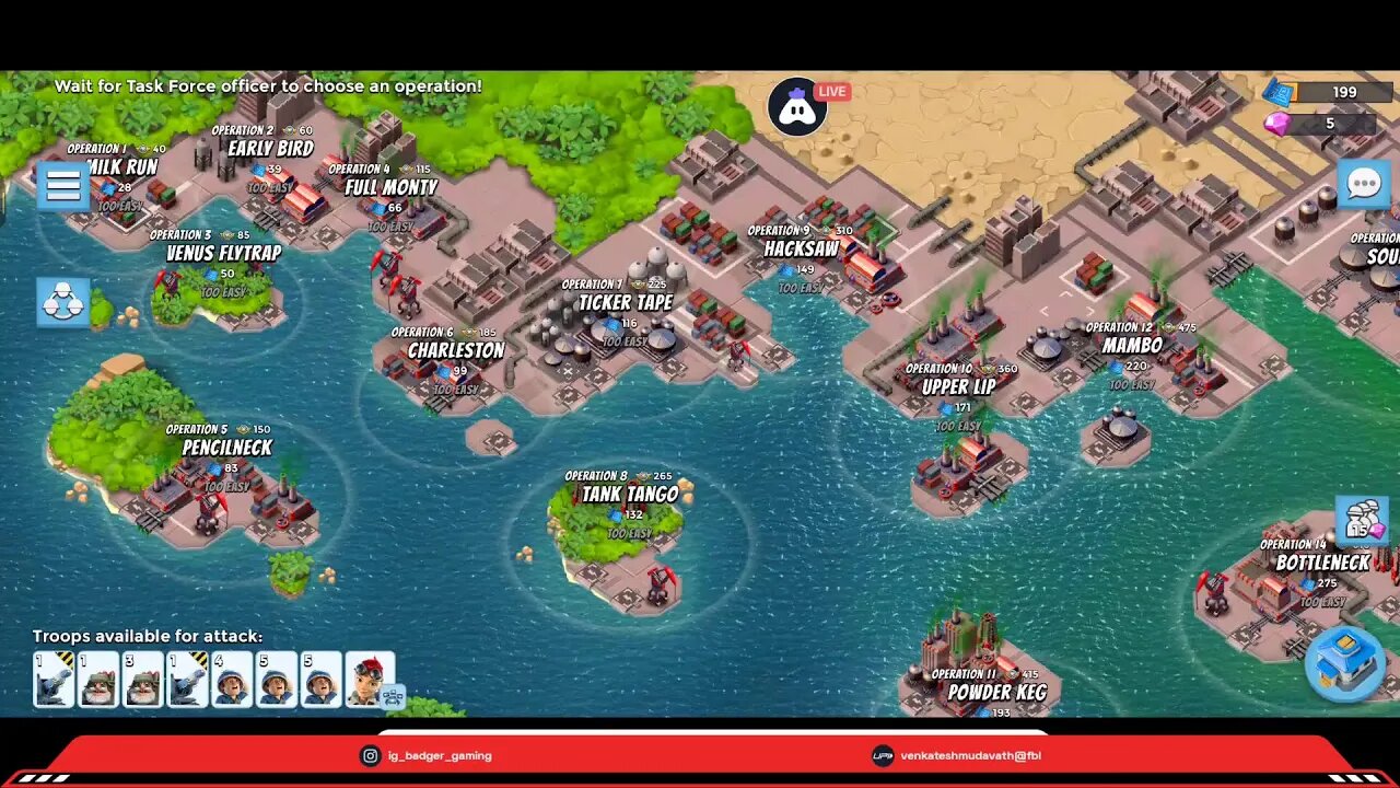 English Boom Beach : 👍 Good stream | Playing Solo | Streaming with Turnip