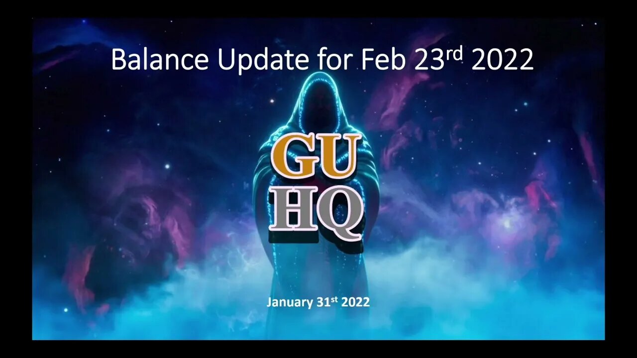 Gods Unchained (maybe) Balance Update Feb 23rd 2022