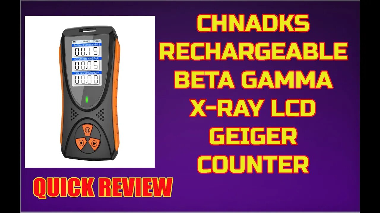 Handheld Radiation Monitor, LCD Display, Rechargeable Beta Gamma X ray