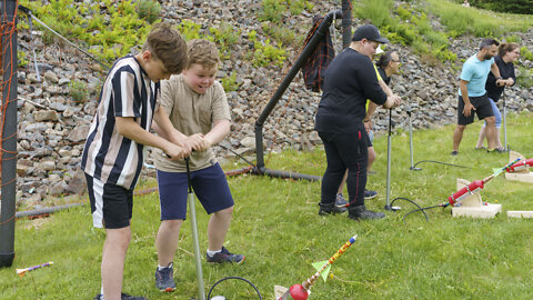 Lancement de fusées