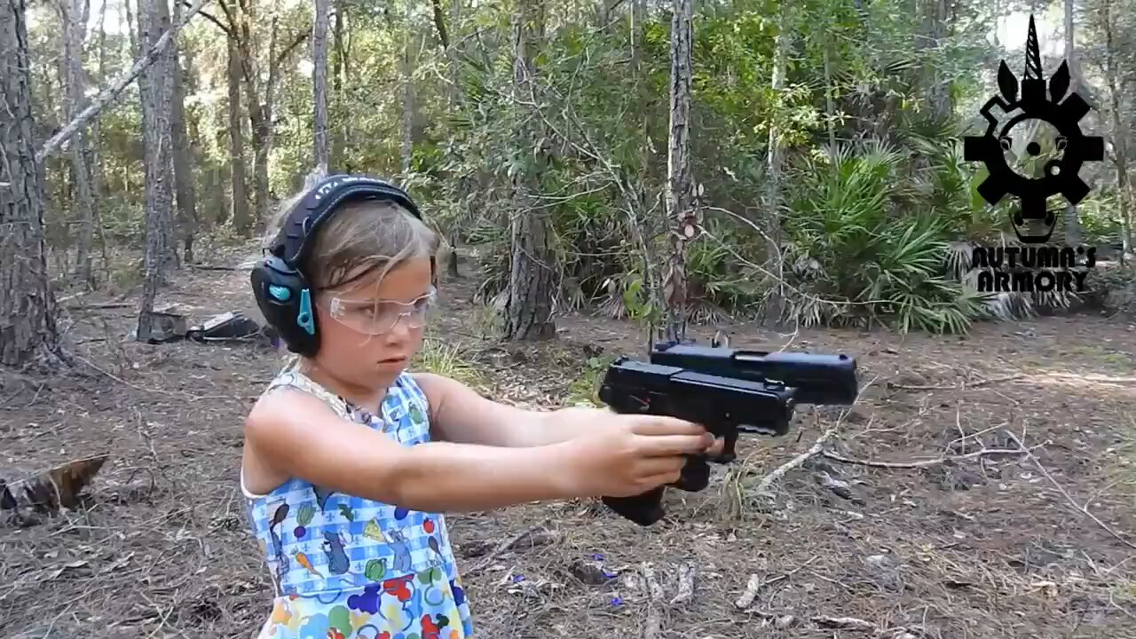 Little Sniper If you were a parent, would you raise your daughter this way?