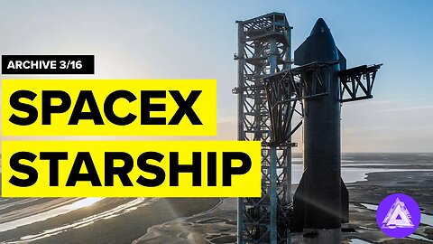 SpaceX Starship Stacked RAW footage 3/16