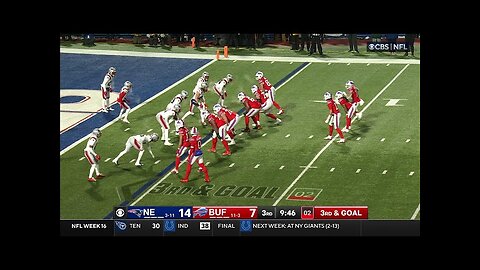 Josh Allen's 26th TD pass of 2024 trims Patriots' lead to 14-13