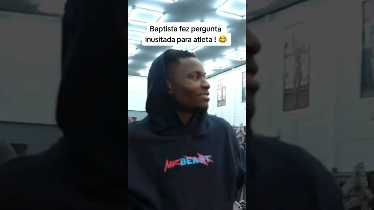 Baptista fez pergunta inusitada para atleta ! #shorts