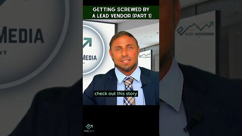 Getting Screwed by Lead Vendor | part 1 | Excel Media #shorts