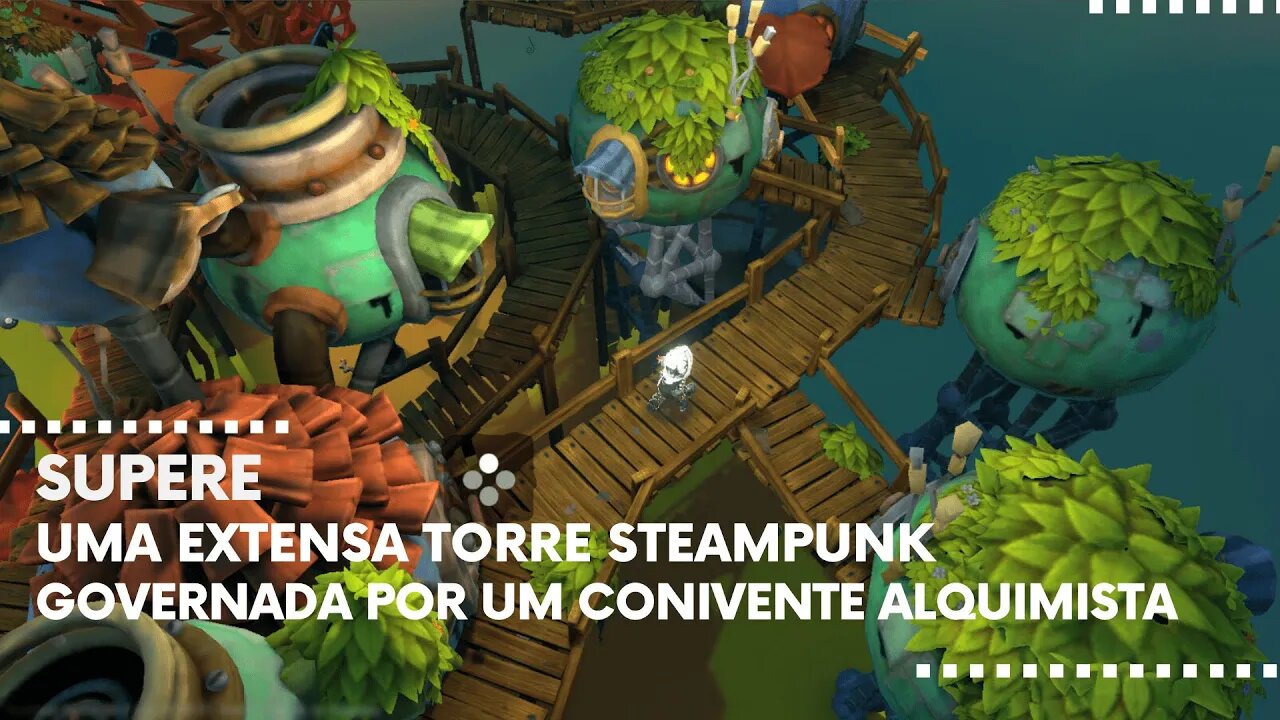 DROS - Supere uma Extensa Torre Steampunk Governada por um Conivente Alquimista