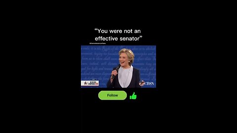 “You were not an effective senator” Donald Trump to Hillary Clinton