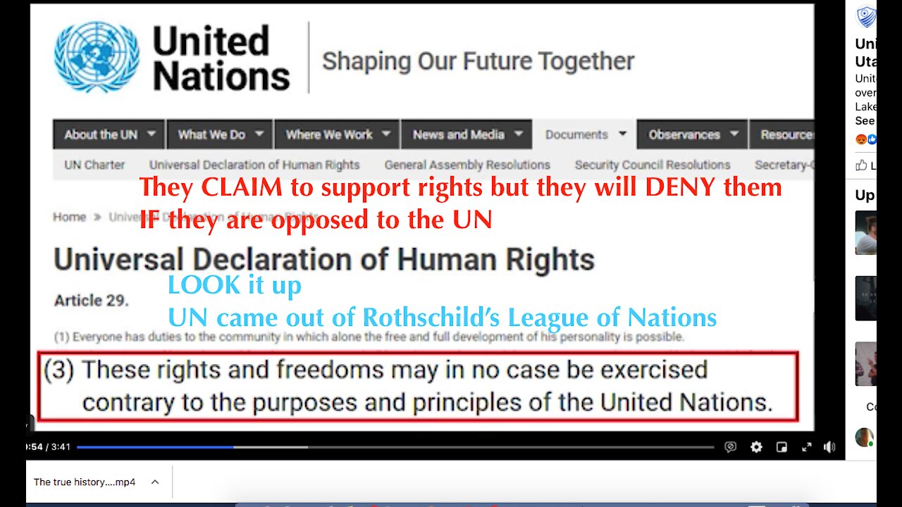 BAD DAY? THE UN ONLY STRIVES TO MAKE IT WORSE? HOW DID R.E.M. KNOW? WE WILL PREVAIL!