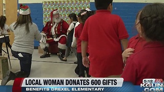 A local salon owner raises money to bring 600 Drexel Elementary students gifts this holiday season