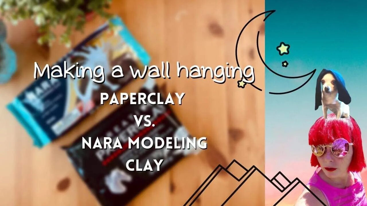 PAPERCLAY VS. NARA CLAY /NO WHEEL OR KILN NEEDED/DIY WALL HANGING PT 1 of 2